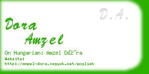 dora amzel business card